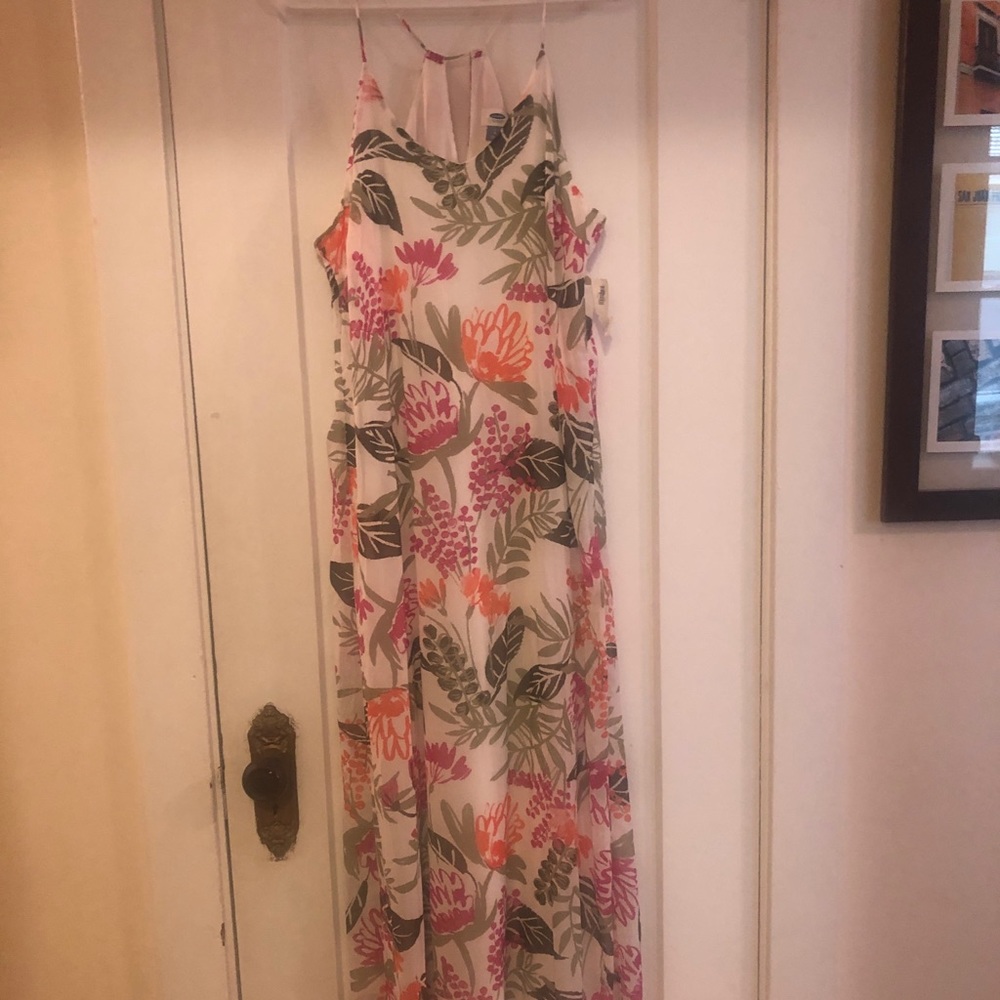 Never worn floral maxi-dress